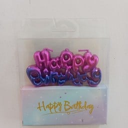 เทียนข้อความ happy birthday
