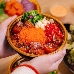 ข้าวม่อนดอง+ไข่กุ้ง