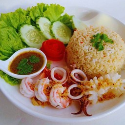 ข้าวคลุกพริกเกลือทะเล