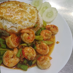 Basil Shrimp w Rice_بات كبو كونج_ကဖောင်ကုန့်