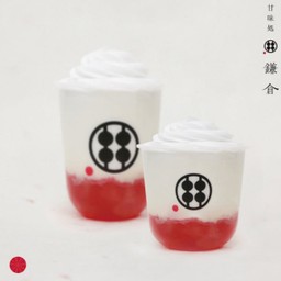 เครื่องดื่มวาราบิโมจิสตอเบอร์รี่นม ไซส์เล็ก (12 oz)