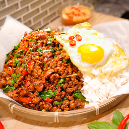 ข้าวกะเพราะหมูสับ