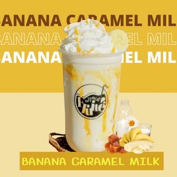 Banana Caramel Milk Frappe