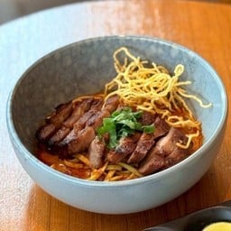 Khao Soi Curry Noodles With Grilled Pork ข้าวซอยหมูย่าง