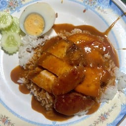 ข้าวหมูแดงหมูกรอบ
