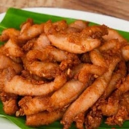 หมูทอดกระเทียม ขีดละ