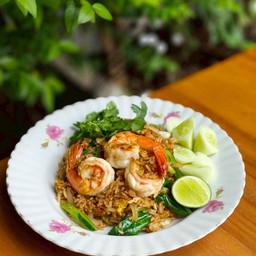 (Gluten-free) ข้าวผัดไข่ ใส่ แหนม