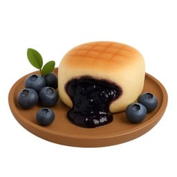 ขนมปังปิ้ง แยมบลูเบอร์รี่