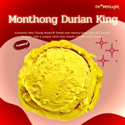 [Premium] Monthong Durian King [ 16 oz. Pint Gelato ]