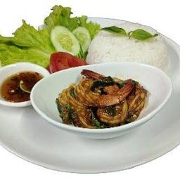 ข้าวกุ้งกระเพรา