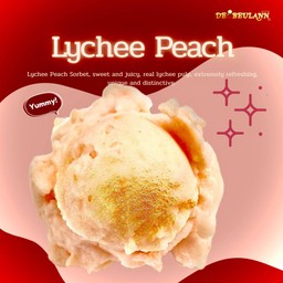 Lychee Peach Sorbet [ 16 oz. Pint Gelato ]