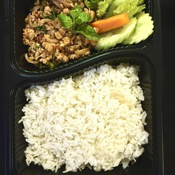 ข้าวหน้าลาบหมู