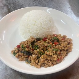 ข้าวกระเพราหมูสับ