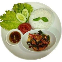 ข้าวกุ้งผัดซอส