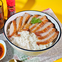 ข้าวหน้าคอหมูทอด