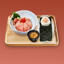Set 1 Mini Salmon Don & Onigiri