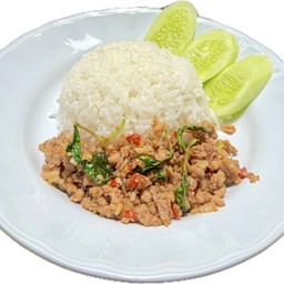 ข้าวกระเพราหมูสับ