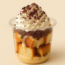 ปังปิ้งคัพ  นมข้นหวานภูเขาไฟวิปครีม