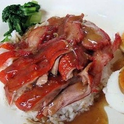 ข้าวหน้าเป็ดย่าง+หมูแดง