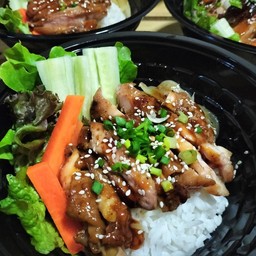 ข้าวไก่ย่าง ซอสเทอริยากิ