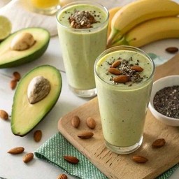 Avocado Almond Milk Smoothies