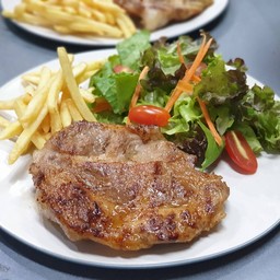 สเต็กหมูสันคอ