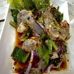 ลาบกุ้งสด