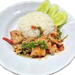 ข้าวกระเพราหมูชิิ้น