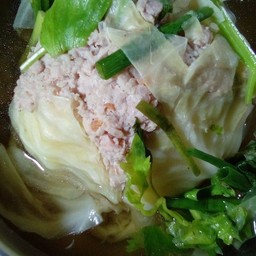 ต้มจืดกะหลำ่ปลี หมู่สับ