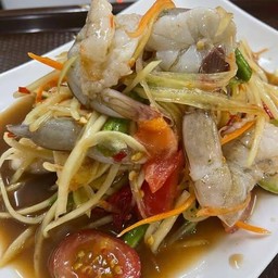 ตำกุ้งสด