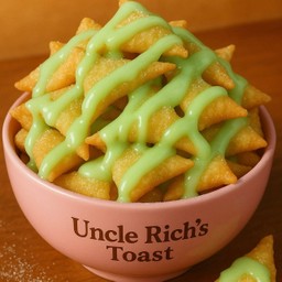 โรตีราดสังขยาใบเตย