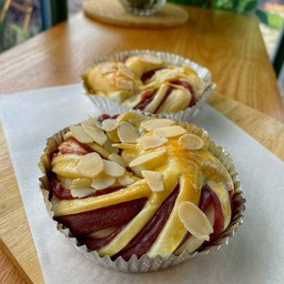 ขนมปังมันม่วงอัลมอนด์