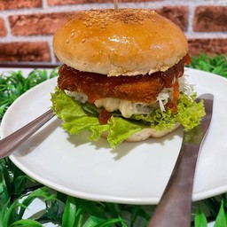 แฮมเบอร์เกอร์กุ้ง