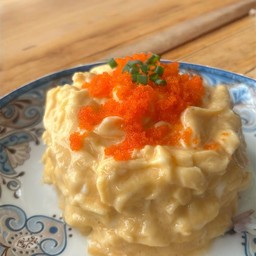 ข้าวไข่ข้นหน้าไข่กุ้ง