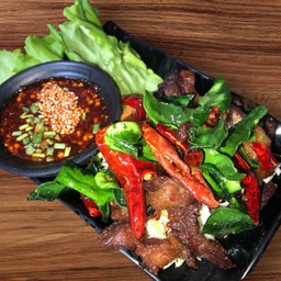 เนื้อแดดเดียวทอด