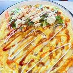 พริกเผา ไข่ไก่ ยำสาหร่าย ปูอัด หมูหยอง