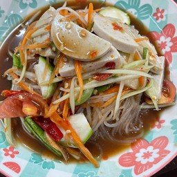 ตำเส้นเล็กไก่ยอปลาร้า