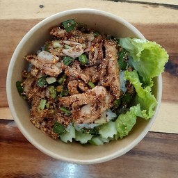 ข้าวน้ำตกไก่ย่าง