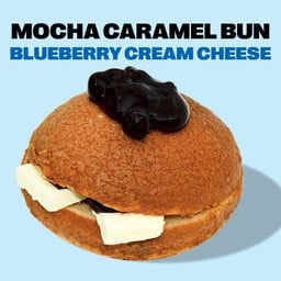 Mocha Caramel Bun Blueberry Cream Cheese