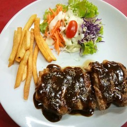 สเต็กไก่พริกไทยดำ