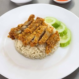 ข้าวมันไก่ทอด