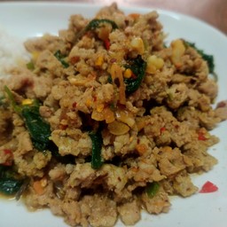 กะเพราหมูสับ