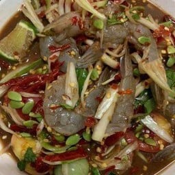 ตำปลาร้ากุ้งสด