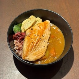 Salmon Steak Curry Rice