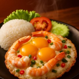 ข้าวไข่ดาวกุ้ง