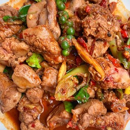 ผัดเผ็ดตับไก่