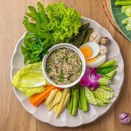 ป่นปลาทูแห้งพริกสดคั่ว