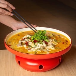 ปลากระพง ต้มผักกาดดอง