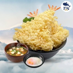 EBI TEMPURA DON +onsen egg+soup