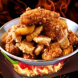 ไก่ป๊อบ + ต๊อกทอด ซอสเกาหลี